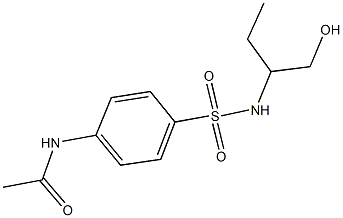 N-[4-({[1-(hydroxymethyl)propyl]amino}sulfonyl)phenyl]acetamide Struktur