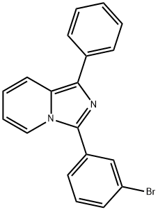 3-(3-bromophenyl)-1-phenylimidazo[1,5-a]pyridine Struktur