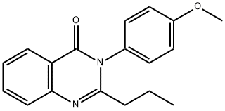 3-(4-methoxyphenyl)-2-propyl-4(3H)-quinazolinone Struktur