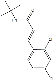 N-(tert-butyl)-3-(2,4-dichlorophenyl)acrylamide Struktur