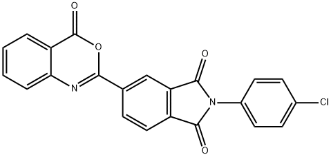 2-(4-chlorophenyl)-5-(4-oxo-4H-3,1-benzoxazin-2-yl)-1H-isoindole-1,3(2H)-dione Struktur