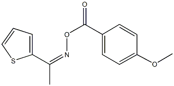 1-(2-thienyl)ethanone O-(4-methoxybenzoyl)oxime Struktur