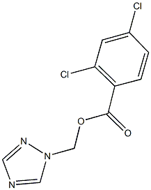 1H-1,2,4-triazol-1-ylmethyl 2,4-dichlorobenzoate Struktur