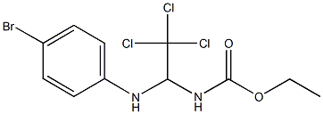 ethyl 1-(4-bromoanilino)-2,2,2-trichloroethylcarbamate Struktur