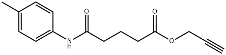 2-propynyl 5-oxo-5-(4-toluidino)pentanoate Struktur