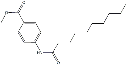 methyl 4-(decanoylamino)benzoate Struktur