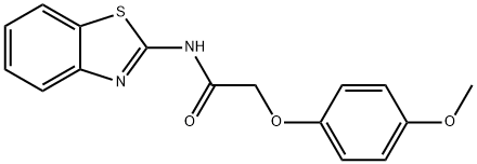 N-(1,3-benzothiazol-2-yl)-2-(4-methoxyphenoxy)acetamide Struktur