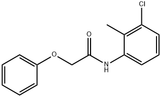 N-(3-chloro-2-methylphenyl)-2-phenoxyacetamide Struktur