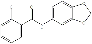 N-(1,3-benzodioxol-5-yl)-2-chlorobenzamide Struktur