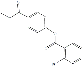 4-propionylphenyl 2-bromobenzoate Struktur