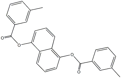 5-[(3-methylbenzoyl)oxy]-1-naphthyl 3-methylbenzoate Struktur