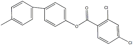 4'-methyl[1,1'-biphenyl]-4-yl 2,4-dichlorobenzoate Struktur