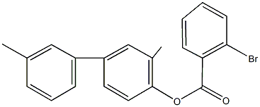 3,3'-dimethyl[1,1'-biphenyl]-4-yl 2-bromobenzoate Struktur