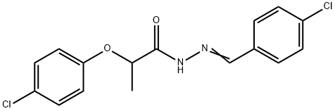 N'-(4-chlorobenzylidene)-2-(4-chlorophenoxy)propanohydrazide Struktur