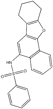 N-(7,8,9,10-tetrahydronaphtho[1,2-b][1]benzofuran-5-yl)benzenesulfonamide Struktur