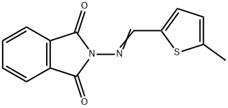 2-{[(5-methyl-2-thienyl)methylene]amino}-1H-isoindole-1,3(2H)-dione Struktur