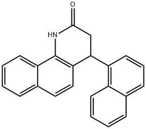 4-(1-naphthyl)-3,4-dihydrobenzo[h]quinolin-2(1H)-one Struktur