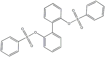 2'-[(phenylsulfonyl)oxy][1,1'-biphenyl]-2-yl benzenesulfonate Struktur