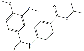 isopropyl 4-[(3,4-dimethoxybenzoyl)amino]benzoate Struktur