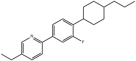 5-ethyl-2-[3-fluoro-4-(4-propylcyclohexyl)phenyl]pyridine Struktur