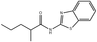 N-(1,3-benzothiazol-2-yl)-2-methylpentanamide Struktur