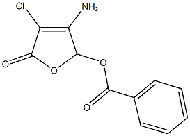 3-amino-4-chloro-5-oxo-2,5-dihydro-2-furanyl benzoate Struktur