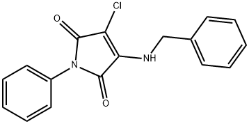 3-(benzylamino)-4-chloro-1-phenyl-1H-pyrrole-2,5-dione Struktur