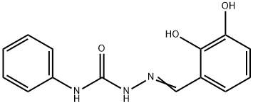 2,3-dihydroxybenzaldehyde N-phenylsemicarbazone Struktur