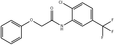 N-[2-chloro-5-(trifluoromethyl)phenyl]-2-phenoxyacetamide Struktur