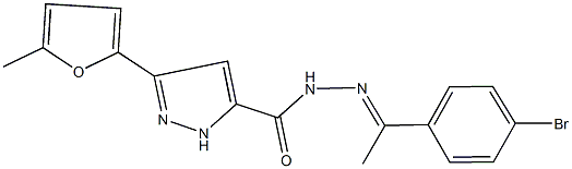 N'-[1-(4-bromophenyl)ethylidene]-3-(5-methyl-2-furyl)-1H-pyrazole-5-carbohydrazide Struktur