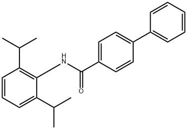 N-(2,6-diisopropylphenyl)[1,1'-biphenyl]-4-carboxamide Struktur