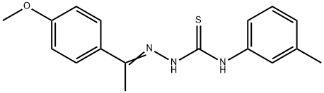 1-(4-methoxyphenyl)ethanone N-(3-methylphenyl)thiosemicarbazone Struktur