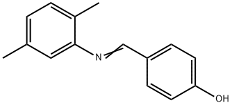 4-{[(2,5-dimethylphenyl)imino]methyl}phenol Struktur