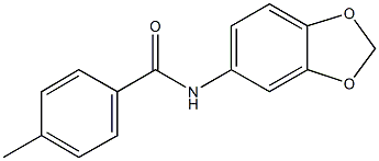 N-(1,3-benzodioxol-5-yl)-4-methylbenzamide Struktur