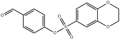 4-formylphenyl 2,3-dihydro-1,4-benzodioxine-6-sulfonate Struktur