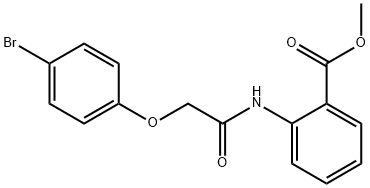 methyl 2-{[(4-bromophenoxy)acetyl]amino}benzoate Struktur