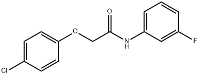 2-(4-chlorophenoxy)-N-(3-fluorophenyl)acetamide Struktur