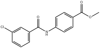 methyl 4-[(3-chlorobenzoyl)amino]benzoate Struktur