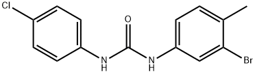 N-(3-bromo-4-methylphenyl)-N'-(4-chlorophenyl)urea Struktur