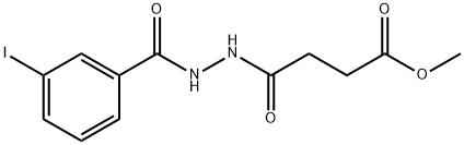 methyl 4-[2-(3-iodobenzoyl)hydrazino]-4-oxobutanoate Struktur