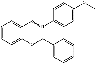 N-[2-(benzyloxy)benzylidene]-4-methoxyaniline Struktur