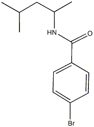 4-bromo-N-(1,3-dimethylbutyl)benzamide Struktur