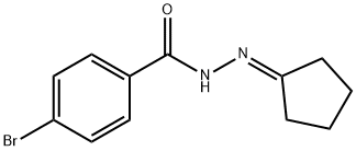 4-bromo-N'-cyclopentylidenebenzohydrazide Struktur