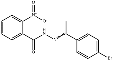 N'-[1-(4-bromophenyl)ethylidene]-2-nitrobenzohydrazide Struktur