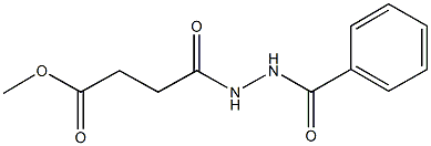 methyl 4-(2-benzoylhydrazino)-4-oxobutanoate Struktur