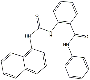 2-{[(1-naphthylamino)carbonyl]amino}-N-phenylbenzamide Struktur