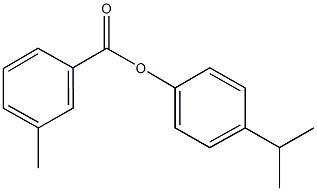 4-(1-methylethyl)phenyl 3-methylbenzoate Struktur