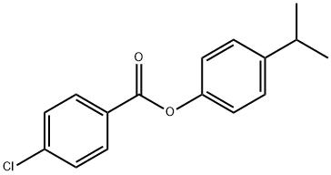 4-(1-methylethyl)phenyl 4-chlorobenzoate Struktur