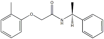 2-(2-methylphenoxy)-N-(1-phenylethyl)acetamide Struktur