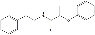 2-phenoxy-N-(2-phenylethyl)propanamide Struktur